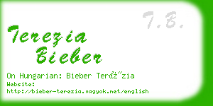 terezia bieber business card